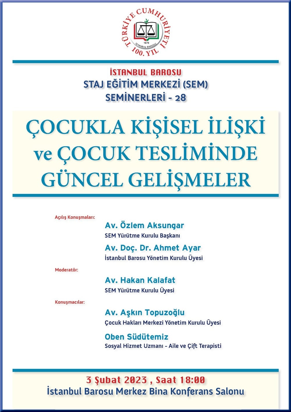 Telafi:Çocukla Kişisel İlişki ve Çocuk Tesliminde Güncel Gelişmeler