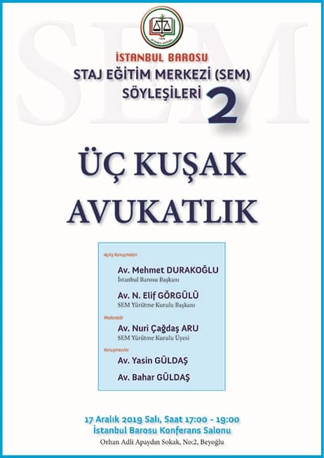 TELAFİ : ÜÇ KUŞAK AVUKATLIK