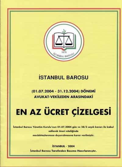 Enaz Ücret Çizelgesi Yayınlandı