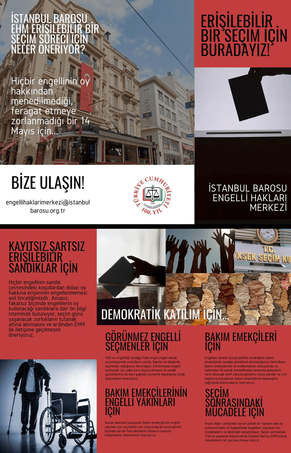 Engelli Hakları Merkezi Erişilebilir Bir Seçim Süreci İçin Neler Öneriyor