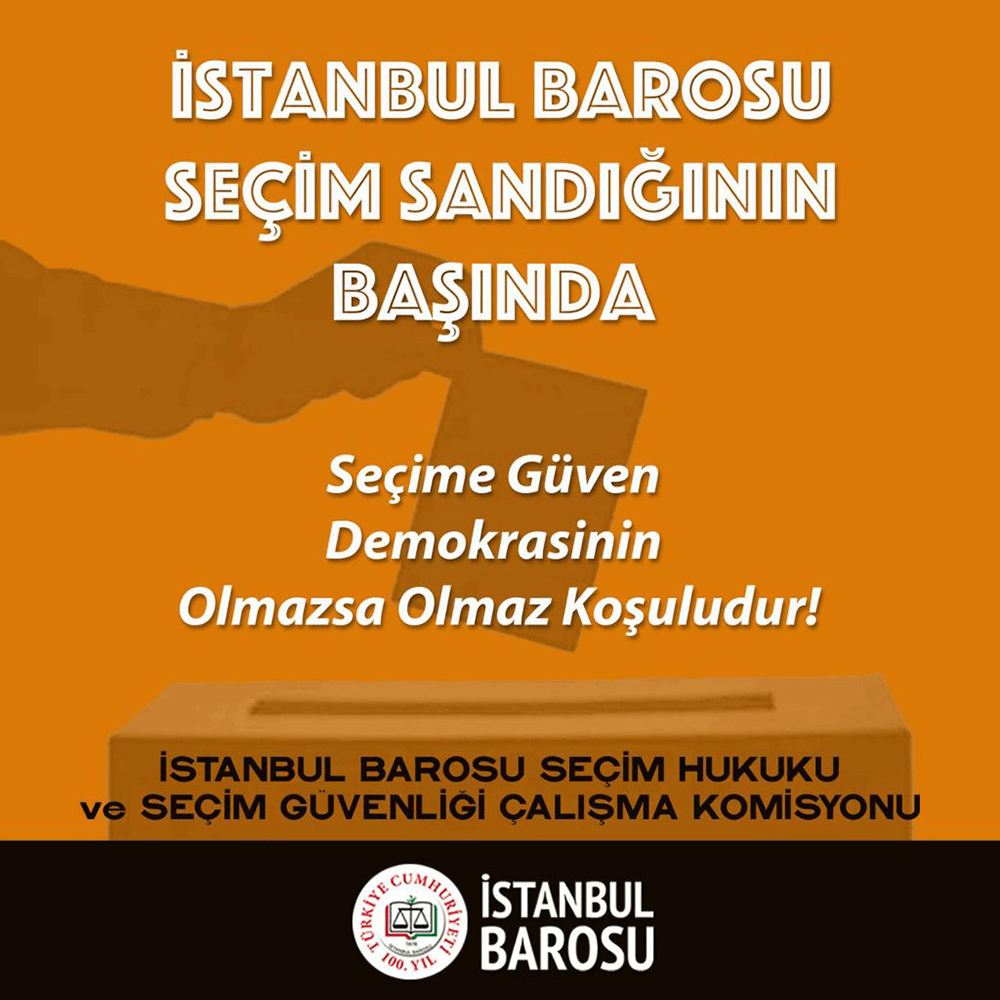 İstanbul Barosu Seçim Sandığının Başında
