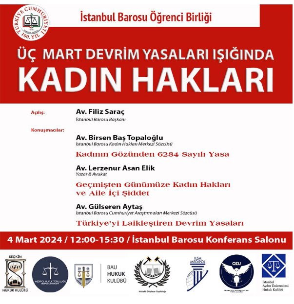 Üç Mart Devrim Yasaları Işığında Kadın Hakları