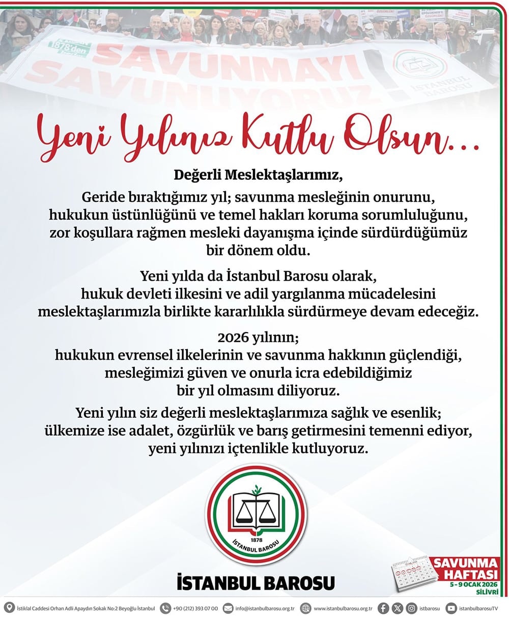 Yeni Yılınız Kutlu Olsun