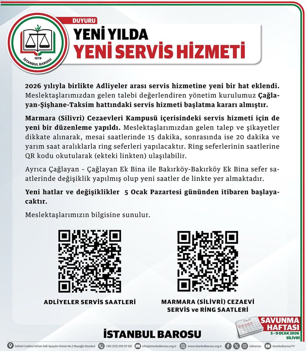 Yeni Yılda Yeni Servis Hizmeti