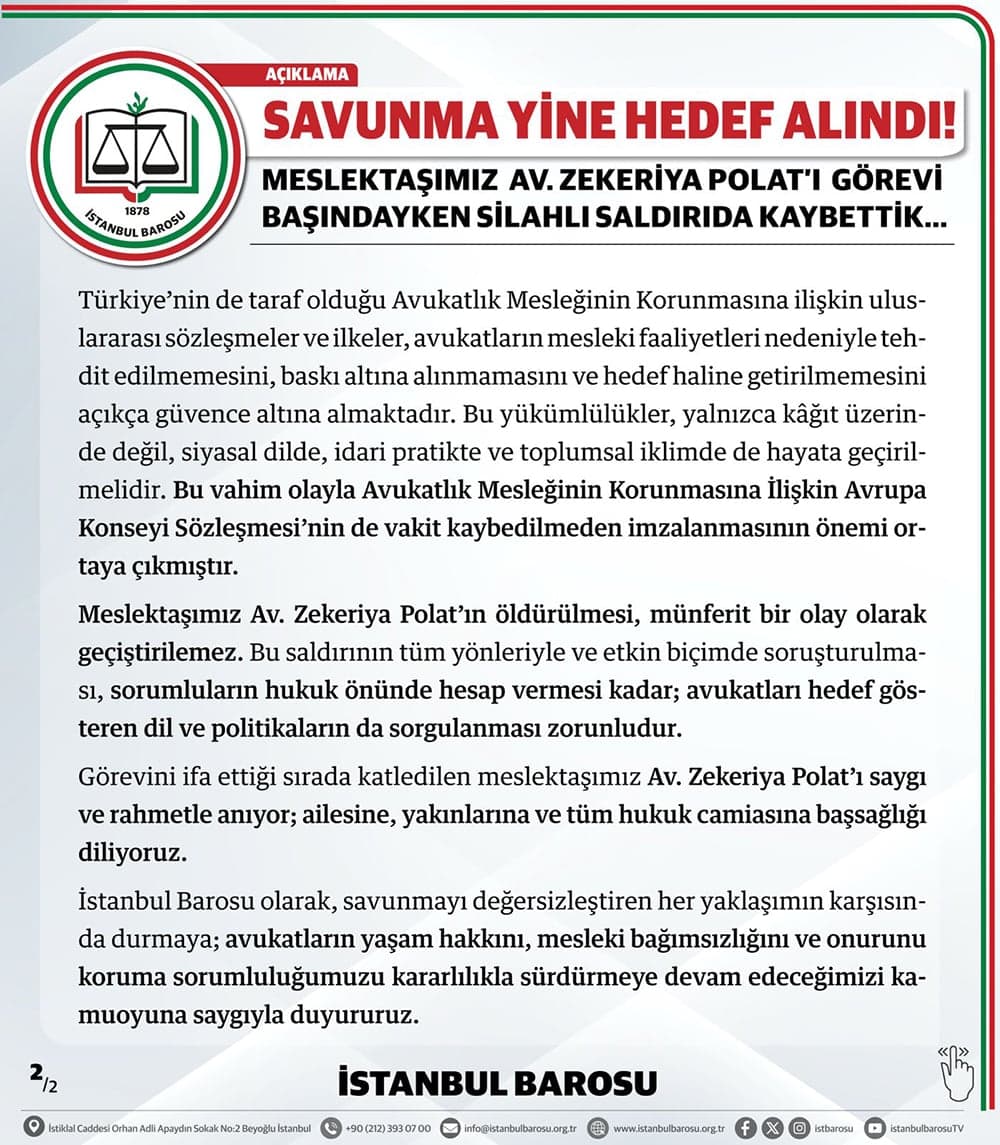 Savunma Yine Hedef Alındı!