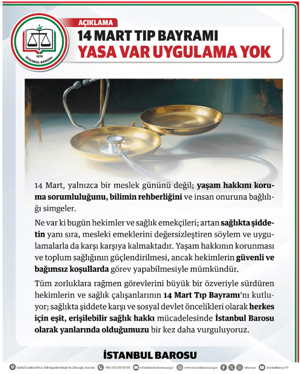 14 Mart Tıp Bayramı