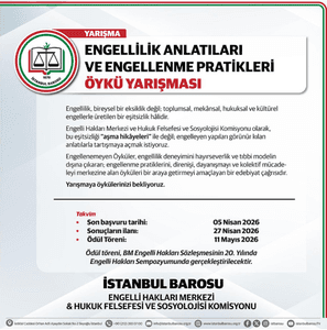 Engellilik Anlatıları ve Engellenme Pratikleri Öykü Yarışması