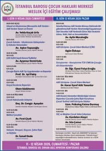 ÇOCUK HUKUKU KONULU EĞİTİM PROGRAMI