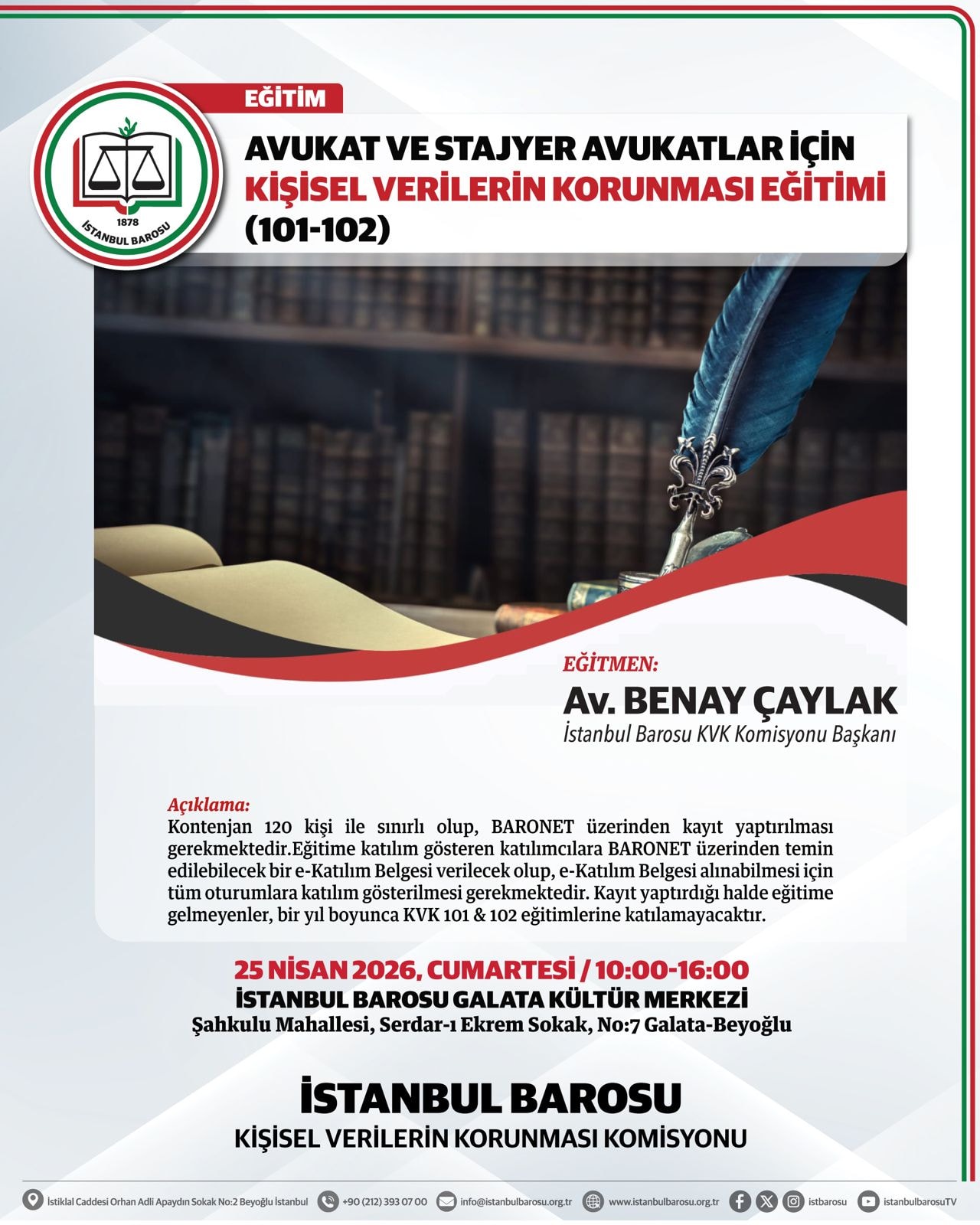 KİŞİSEL VERİLERİN KORUNMASI EĞİTİMİ (101-102)