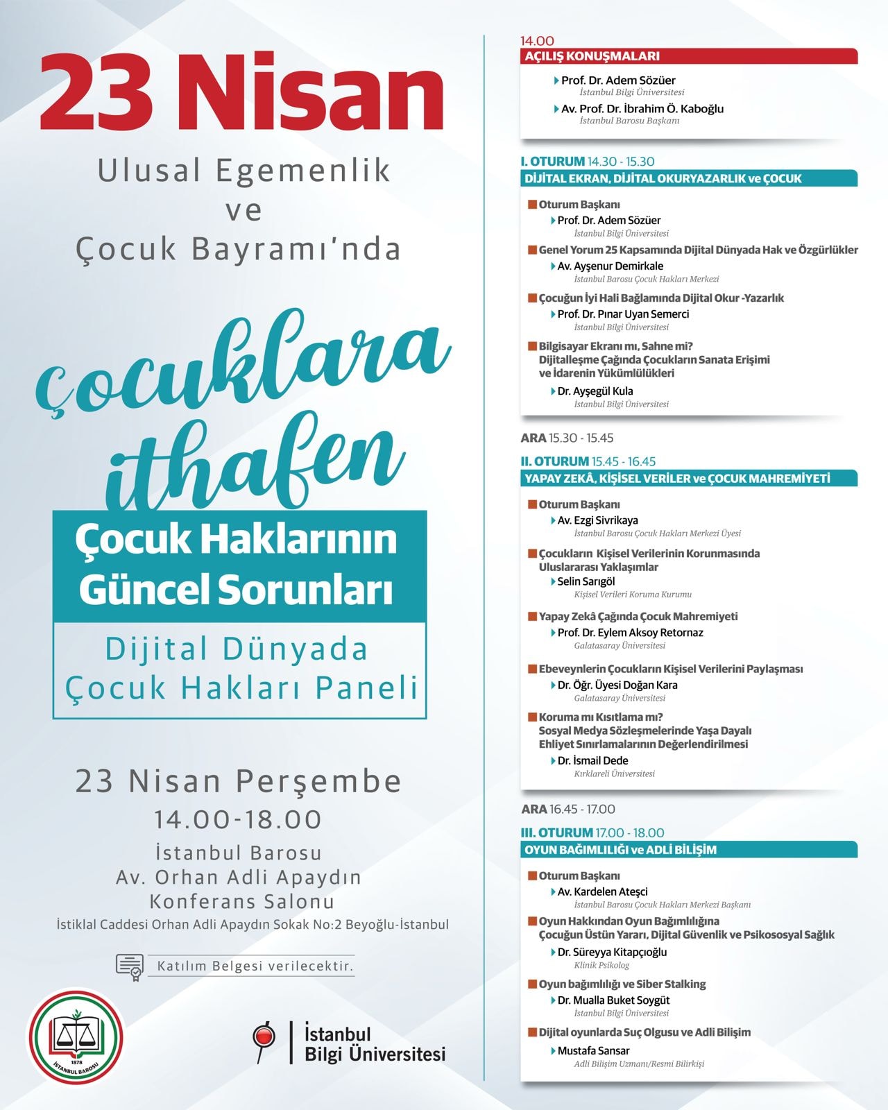 DİJİTAL DÜNYADA ÇOCUK HAKLARI PANELİ