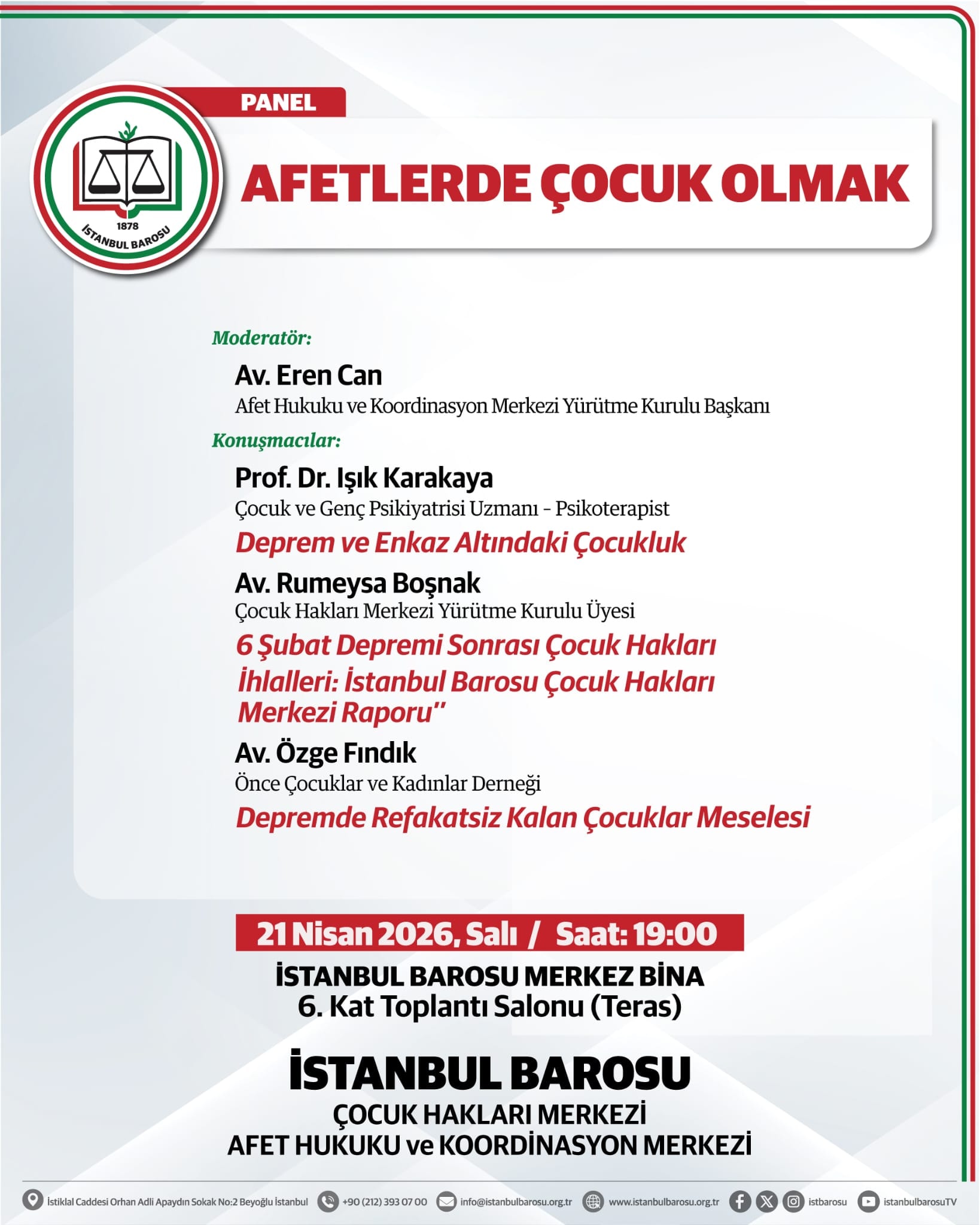 AFETLERDE ÇOCUK OLMAK