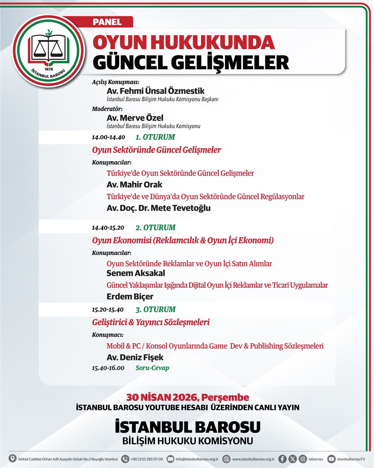 OYUN HUKUKUNDA GÜNCEL GELİŞMELER