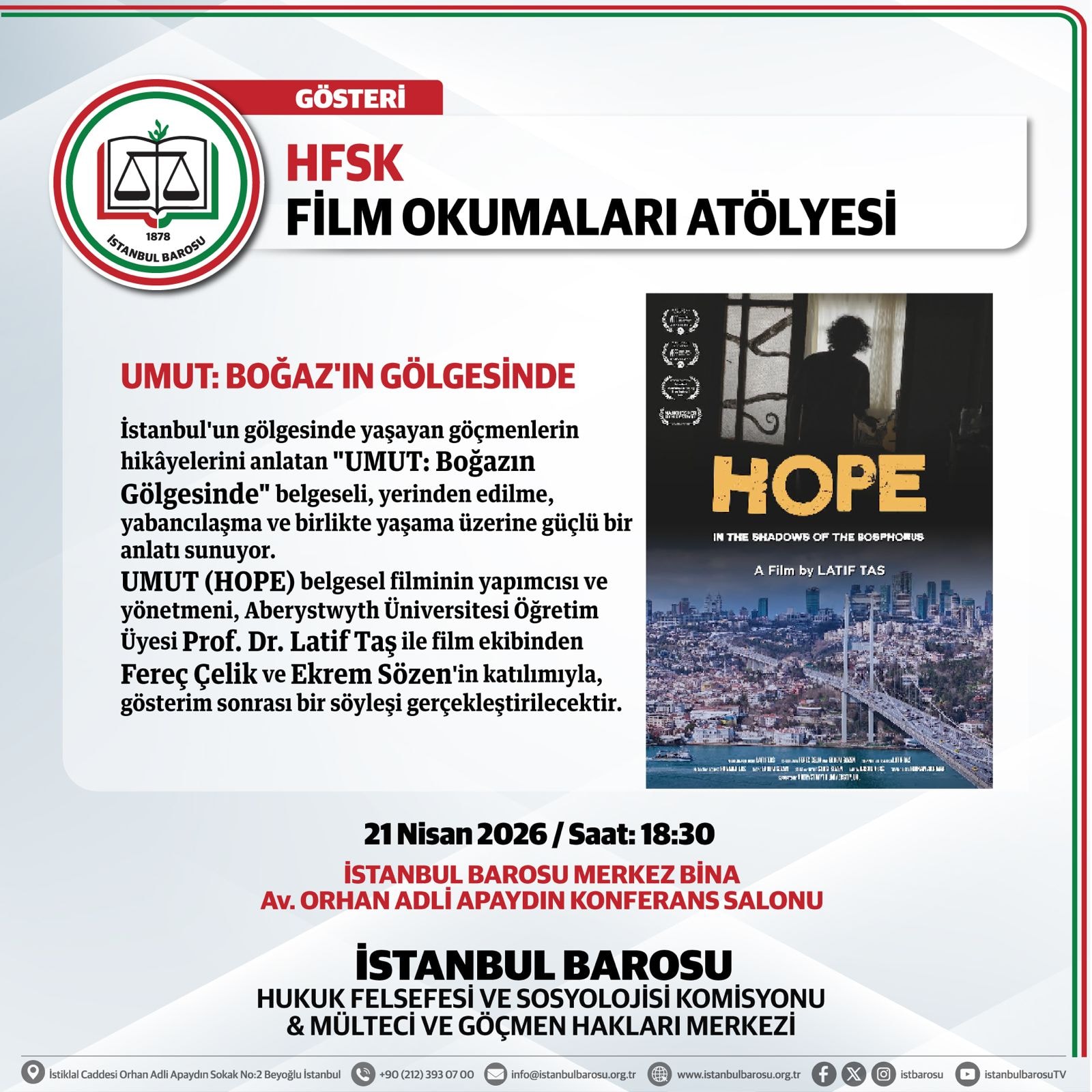 BELGESEL GÖSTERİMİ: UMUT