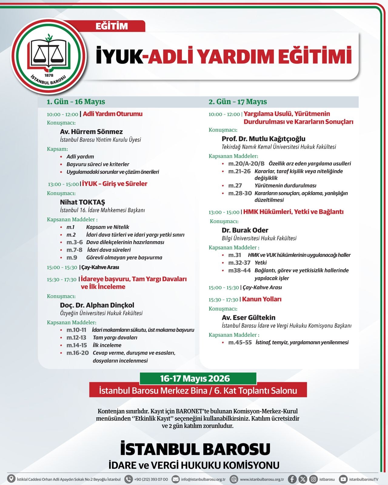 İYUK - ADLİ YARDIM EĞİTİMİ