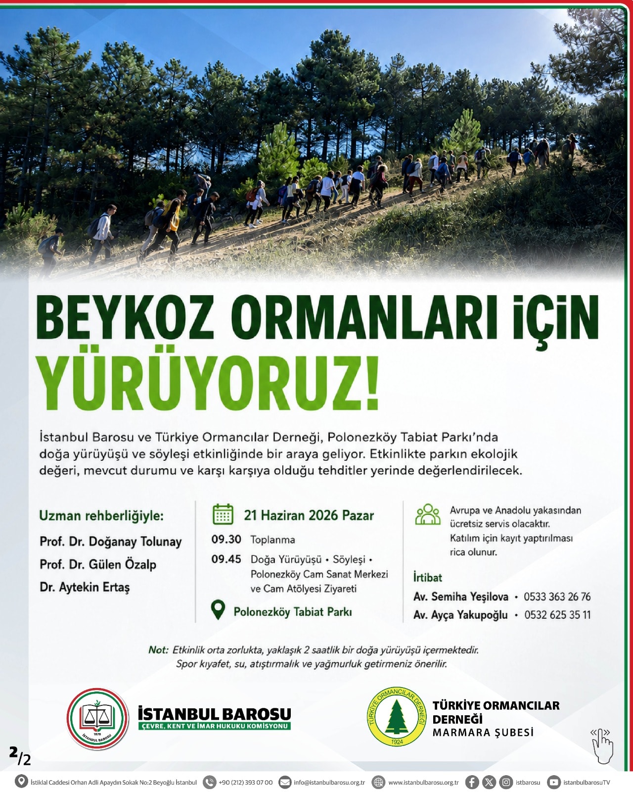 BEYKOZ ORMANLARI İÇİN YÜRÜYORUZ!
