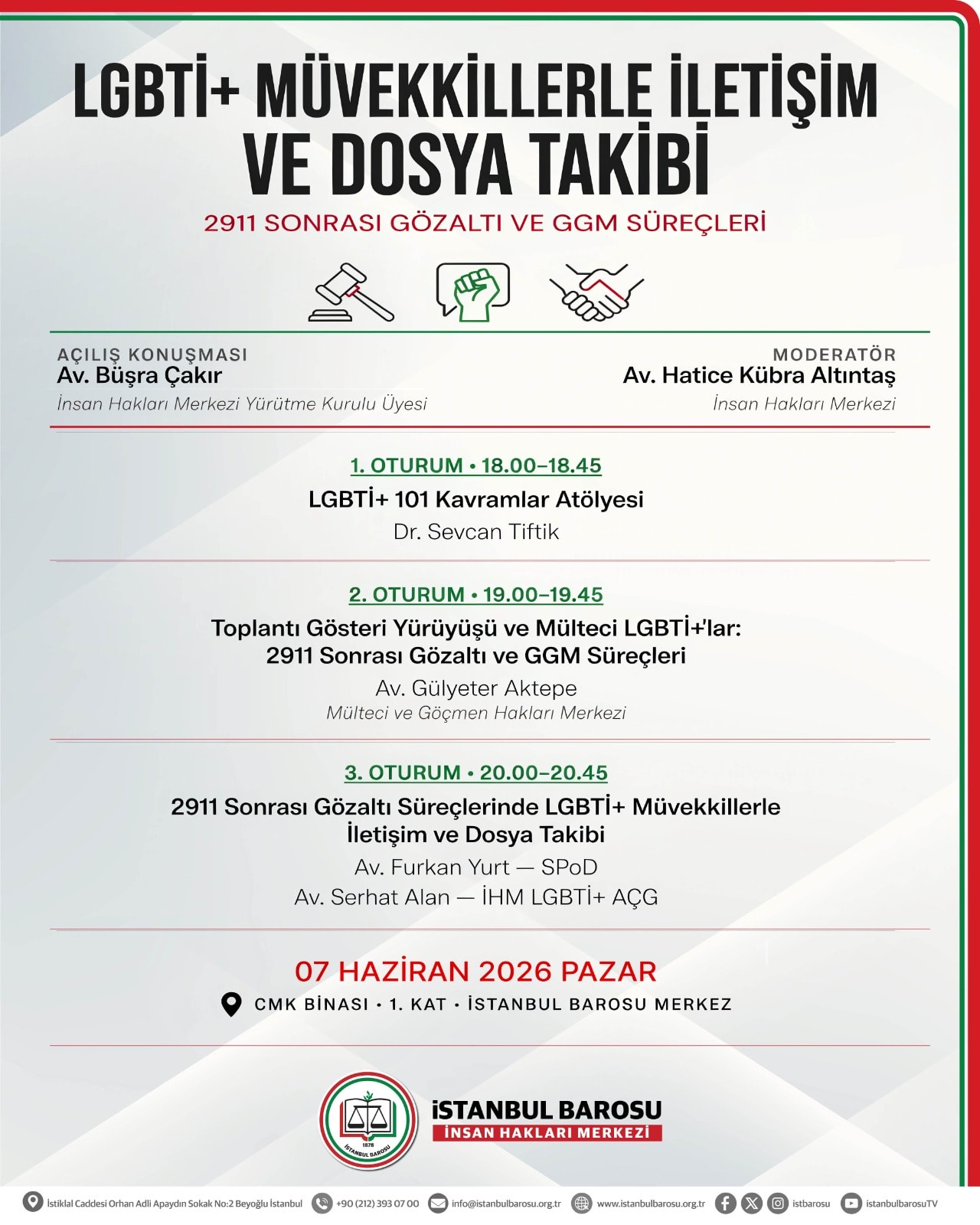 LGBTİ+ MÜVEKKİLLERLE İLETİŞİM VE DOSYA TAKİBİ