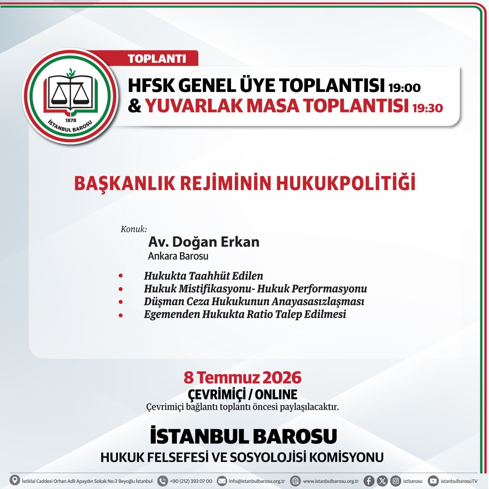 BAŞKANLIK REJİMİNİN HUKUK POLİTİĞİ