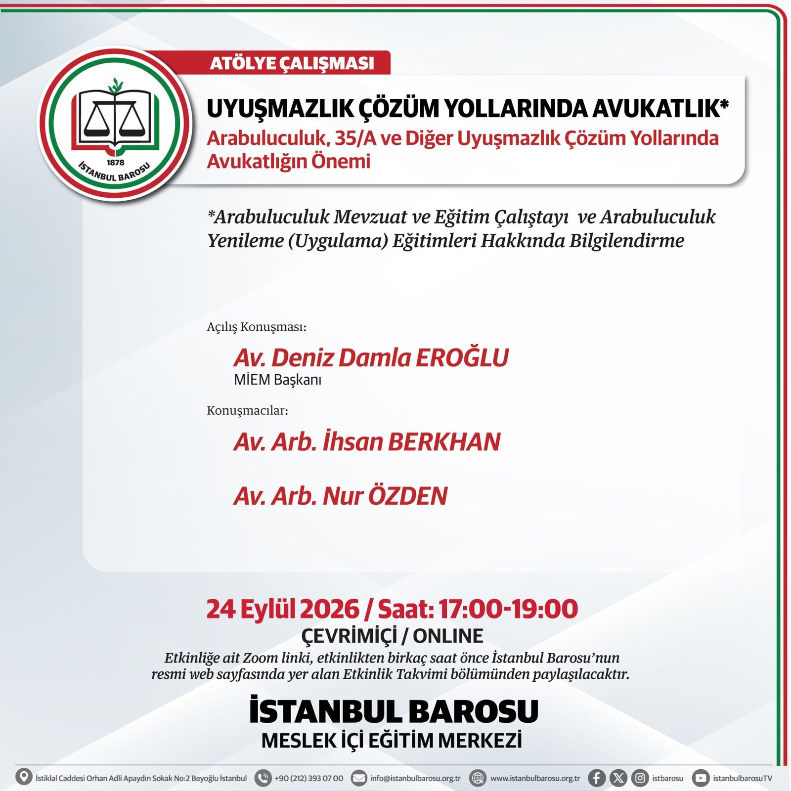 UYUŞMAZLIK ÇÖZÜM YOLLARINDA AVUKATLIK