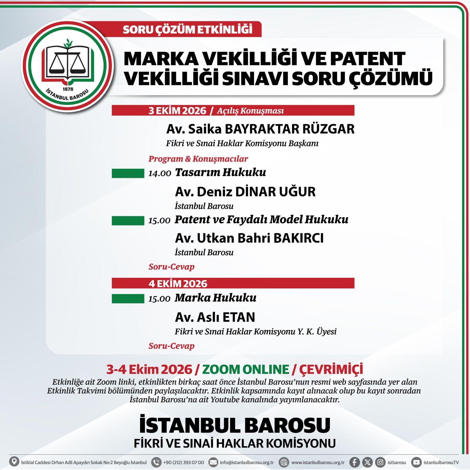 MARKA VEKİLLİĞİ VE PATENT VEKİLLİĞİ SINAVI SORU ÇÖZÜMÜ