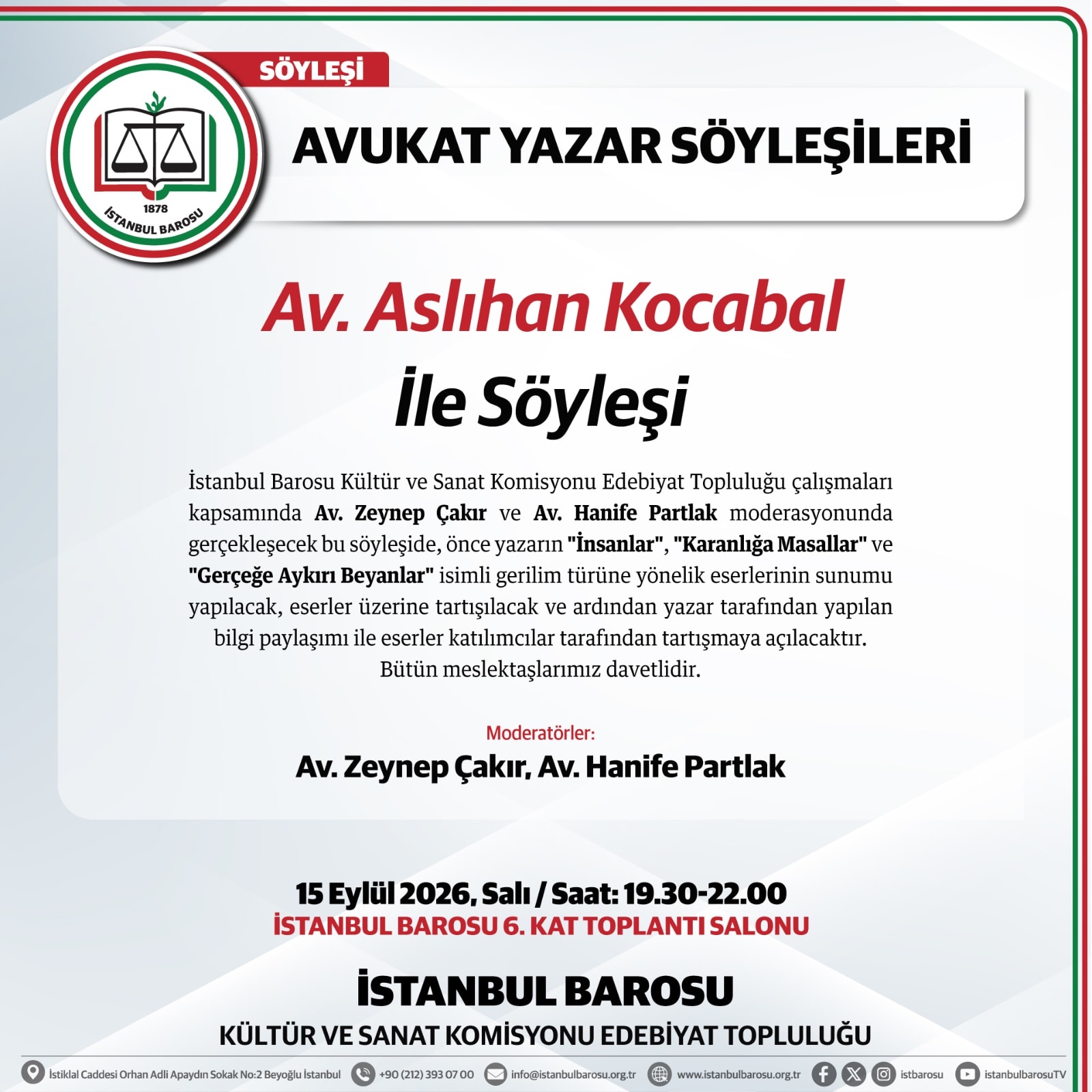 AV. ASLIHAN KOCABAL İLE SÖYLEŞİ