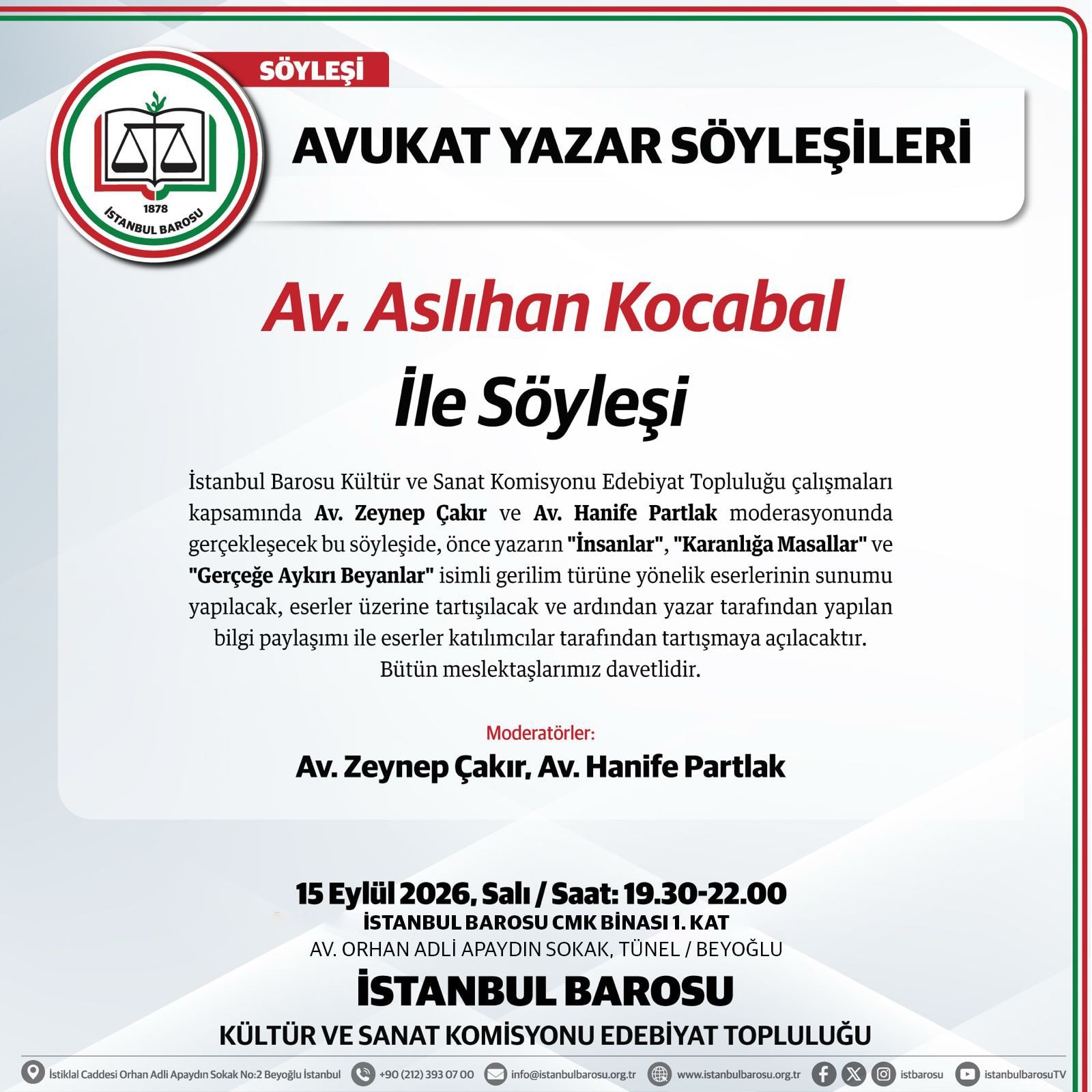 AVUKAT YAZAR SÖYLEŞİLERİ