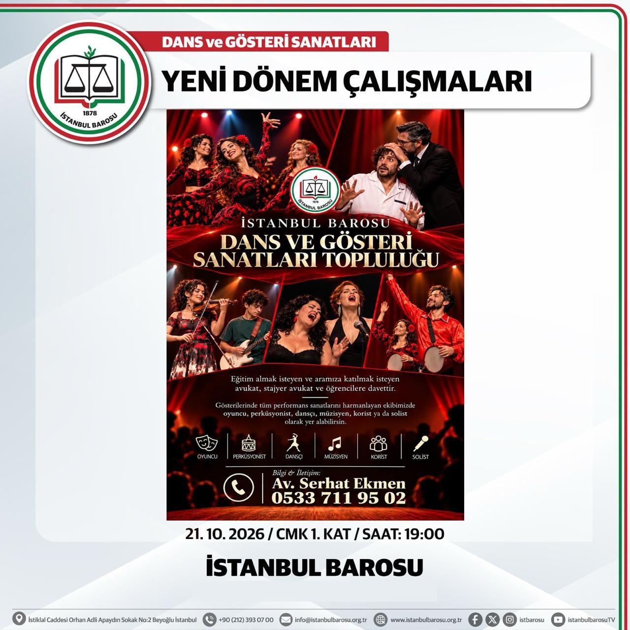 DANS VE GÖSTERİ SANATLARI YENİ DÖNEM ÇALIŞMALARI