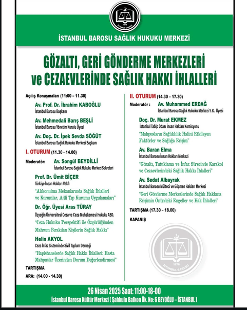 Gözaltı, Geri Gönderme Merkezleri ve Cezaevlerinde Sağlık Hakkı İhlalleri
