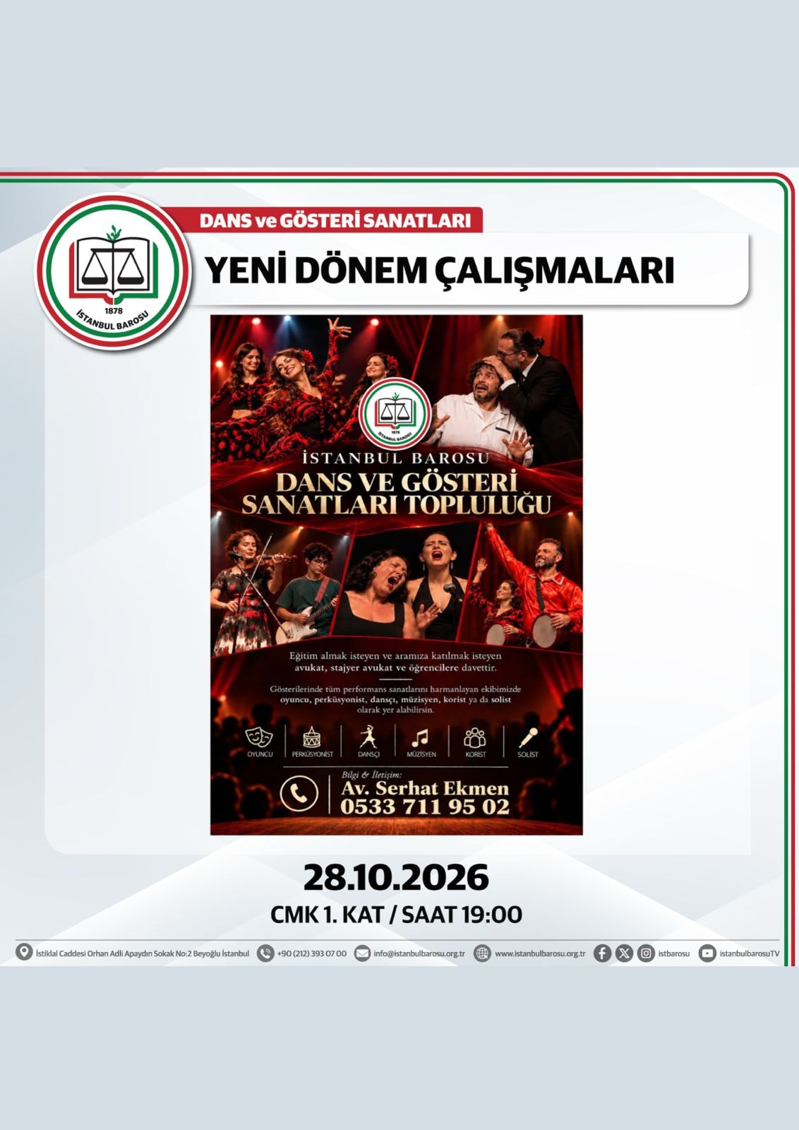 DANS VE GÖSTERİ SANATLARI YENİ DÖNEM ÇALIŞMALARI