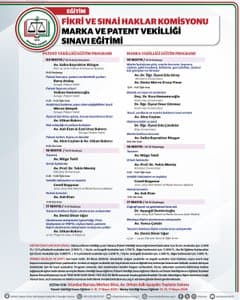 MARKA VE PATENT VEKİLLİĞİ SINAVI EĞİTİMİ