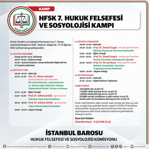 HFSK 7. HUKUK FELSEFESİ VE SOSYOLOJİSİ KAMPI