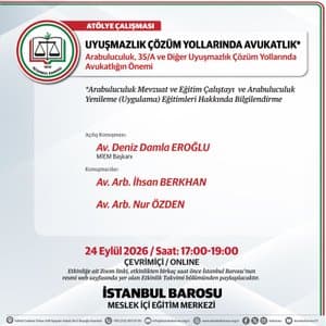 UYUŞMAZLIK ÇÖZÜM YOLLARINDA AVUKATLIK