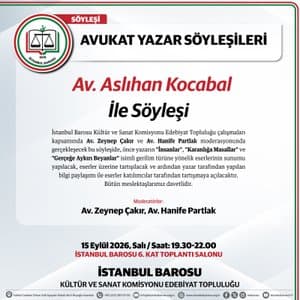 AV. ASLIHAN KOCABAL İLE SÖYLEŞİ