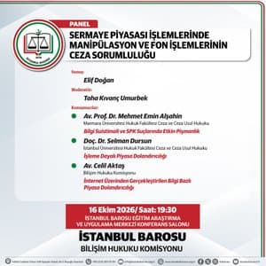 SERMAYE PİYASASI İŞLEMLERİNDE MANİPÜLASYON VE FON İŞLEMLERİNİN CEZA SORUMLULUĞU